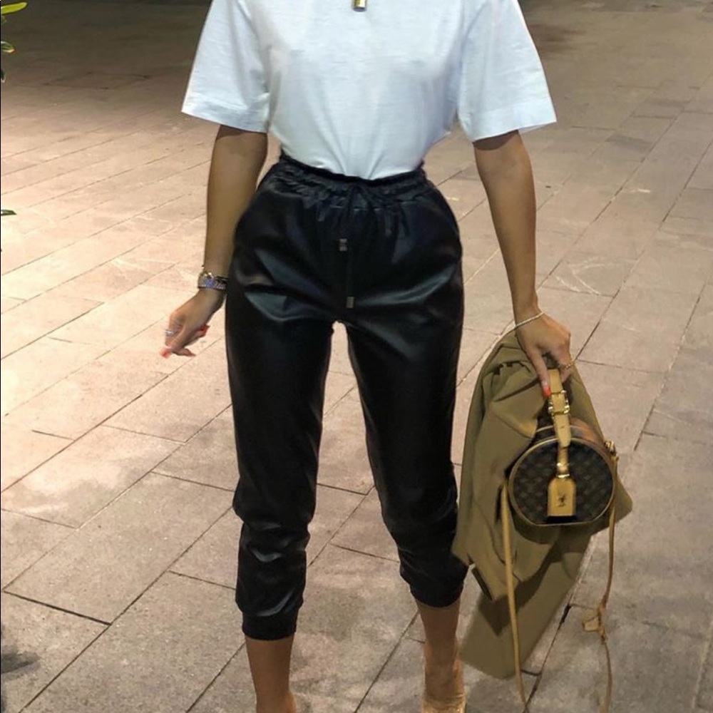Leather trousers